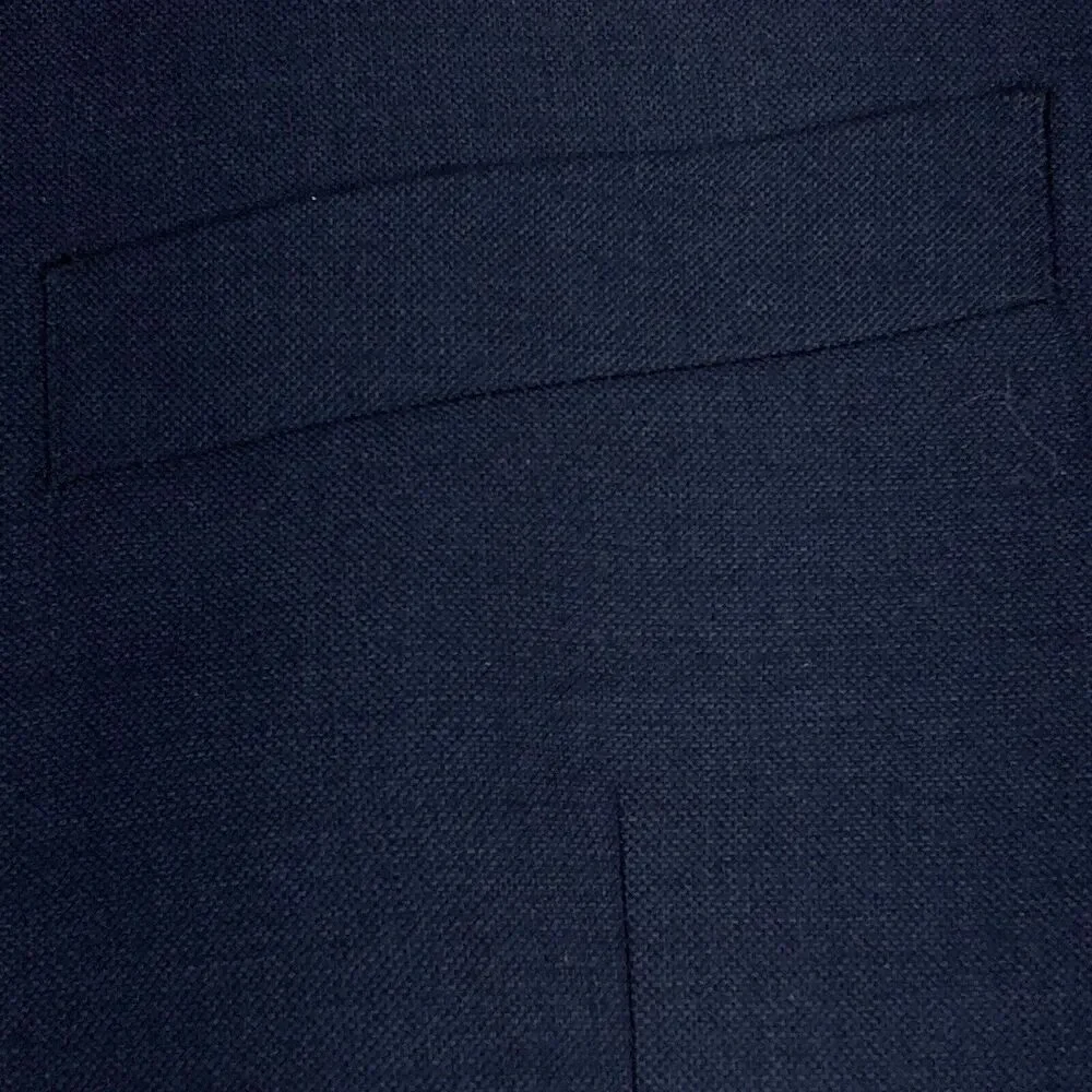 Pronto Uomo Platinum Blazer Wool Navy Blue 48 50 L Executive Fit 2 Vent Preppy